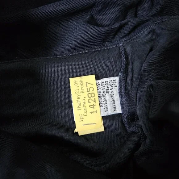 Navy Vintage Cache Halter Gown - Picture 10 of 13